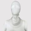 Accesorios transfronterizos europeos y americanos de Amazon, cubrecabezas de malla con diamantes brillantes, capucha de red de pesca, tendencia de moda, fiesta de música, sombrero de red de pesca