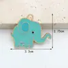 Fabricante de Acessórios de Joalheria Estilo Elefante, Atacado de Joias DIY Artesanais de Liga, Acessórios de Joalheria DIY com Gotejamento de Óleo Transfronteiriço