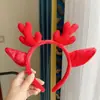 Coreia do Sul Dongdaemun Faixa de Cabelo Pelúcia Galhadas de Natal Faixa de Cabelo Vermelha Head Band Lavar o Rosto Saindo Popular na Internet Faixa de Cabelo Feminina Presilha de Cabelo