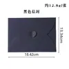 Envelope criativo retrô em papel kraft e cartão preto em formato de coração cartão de felicitações simples em branco cartão de aniversário para amante cartão de agradecimento