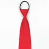 Gravata com Zíper Fácil de Puxar 10cm de Largura Executiva Negócios Profissional Formal Preta Gravata de Amarrar à Mão Masculina Borgonha Casamento