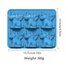 Bandeja de Hielo de Silicona Molde de Hielo de Unicornio con Soporte Molde para Hornear Helado Casero Molde para Paletas de Hielo