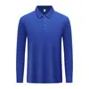 Camisa Polo de Manga Larga Ion de Hielo Ropa de Trabajo Personalizada Estampada con Logo Cuello con Solapa Bordado Ropa de Trabajo Grupal Otoño e Invierno Camisas Culturales