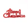 Feliz Navidad Letreros de Cartas en Inglés Decoración Navideña Regalos Adornos para el Árbol de Navidad