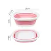 Lavabo plegable conveniente para uso doméstico, lavabo para lavandería de dormitorio estudiantil, lavabo de plástico, lavabo portátil para viajes en coche