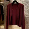 Top de mujer único, hermoso y súper elegante, nuevo diseño de otoño 2026, moda de nicho, elegante cárdigan de punto