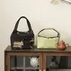 Bolsa para Conjunto de Chá de Seda Xiangyun Espessa Acolchoada de Algodão Estilo Chinês, Bolsa Portátil de Viagem para Armazenamento de Conjunto de Chá com Compartimentos