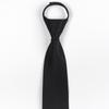 Corbata para Hombre Formal de Negocios Negra Atada a Mano Lisa para Traje Novio Padrino Boda Cremallera Roja