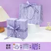 Caixa de Presente, Caixa de Embalagem Roxo Suave, Caixa de Armazenamento com Tampa e Base, Roxo de Luxo Leve com Toque de Alta Qualidade, Caixa de Presente Vazia