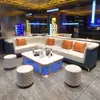 Sofá Personalizado Comercial para KTV, Asientos de Cabina de Lujo Ligero, Sala Privada de Bar y Lounge, Mesa de Café en Forma de L y U, Sofá de Esquina para Bistro