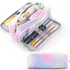 Producto Popular Transfronterizo, A Prueba de Polvo, Duradero, Compartimentos Múltiples, Gran Capacidad, Estuche Escolar para Estudiantes, Bolsa Portátil Multifuncional para Guardar Papelería