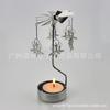 [Candelabro de metal plateado] Linterna de caballo de Troya candelabro giratorio a energía de aire caliente material de latón niquelado ventas directas de fábrica