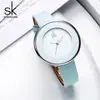 SHENGKE SHENGKE reloj de dama moda simple reloj de correa reloj de cuarzo resistente al agua K0084 una generación de pelo
