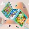 Libro Divertido Estilo Libro para Bebés y Niños Pequeños Educativo Tres en Uno Puzle Magnético Plegable Avanzado Juguete Portátil para Viajes