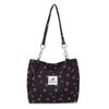Bolsa Tote Pequena Fresca Estampada de Cereja Moda 2025 Nova Bolsa Feminina Grande Capacidade Estilosa Versátil Bolsa Feminina