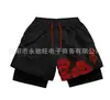 Amazon comercio electrónico transfronterizo fábrica popular serie dragon ball shorts impresión digital 3D adulto doble capa pantalones de playa