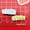 Simulación Estrella Brillante Cara Sonriente Sol Letra Marca DIY Accesorios de Resina Tocado Pasador Funda de Teléfono Móvil Parche para Joyería