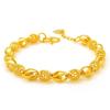 Oco requintado areia pulseira de ouro feminino cobre banhado a ouro moda all-match pulseira noiva luz jóias de luxo TikTok venda quente ao vivo