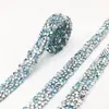 Taladro de resina con tira de diamante accesorios para joyería DIY pedrería hot fix pegatinas accesorios para ropa tira de pedrería pegable taladro decorativo de resina pegatinas