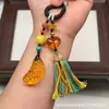 Cera de Abeja de Segunda Generación Varios Estilos Oso Bolsa de Queso Colgante Llavero DIY Exquisito Adorno de Joyería