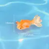 Peixe Dourado Simulado DIY Paisagem em Miniatura Decoração de Aquário Tanque de Peixes Cenário Aquático Peixes Pequenos Criativos Ornaments de Resina Artesanato