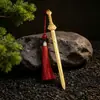 Latón Maestro Celestial Tai Chi Espada Sólida Estrella del Norte Muebles Mesa de Sala de Estar Adorno de Cobre Artesanía Nuevo Estilo Chino Arte Taoísta