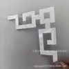 Novo adesivo de canto para porta de vidro janela de varanda espelho fundo decorativo tridimensional borda diagonal coberta adesivo de parede de acrílico