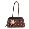 Bolsa de Bolinhas Feminina 2026 Novo Estilo Tendência Outono Retrô Merade Camurça Bolsa de Ombro Única Bolsa Tote de Grande Capacidade