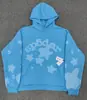 Blockbuster original de comercio exterior 450G chalecos acolchados de terciopelo para pastel sudadera con estampado de araña de espuma sudaderas Sp5der