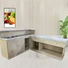 Expositor de Frutas em Camadas Feito Sob Medida para Supermercado de Alimentos Frescos Prateleira de Frutas e Legumes de Supermercado Estante de Loja de Frutas Mesa de Corte de Frutas Balcão de Caixa