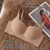 Nueva ropa interior sin costuras de rayas verticales para mujer, push-up, cómoda, soporte superior, sin aro de acero, anti flacidez, realce de busto, sujetador sin sentido