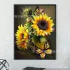 El Más Vendido de Amazon Pintura de Diamantes 5D Calcomanía de Girasol Diamante Redondo Diamante Completo Pintura Decorativa Venta Directa de Fábrica Venta al por Mayor Dropshipping