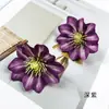 Flores artificiales de rosa silvestre pequeña, flores falsas de tela de seda, accesorios para ropa DIY, materiales para regalos, decoraciones de pared de flores para bodas