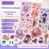 Adesivos de Resina Personalizados Estilo Coreano Original para Planner Personagens de Desenho Animado Anime Fofos Adesivos Criativos Pequenos Infantis Ins