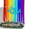 Rollo de papel crepé de color papel para hacer flores de tirar boda fiesta de cumpleaños fondo pared diseño rollo de papel para flores de tirar cinta 4.5*20