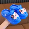Zuecos infantiles de animal de EVA, sandalias lindas de dibujos animados para exteriores para niñas, zapatos cerrados de suela blanda para niños