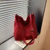 Bolsa de Lona para Mujer 2026 Verano Nuevo Estilo Simple Casual Gran Capacidad Bolso de Hombro Bolsa de Trabajo Clase Bolso Cruzado de Moda
