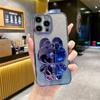 Funda Adecuada para Teléfono Móvil Samsung S26U con Brillo Degradado y Soporte de Espejo de Conejo S25Fe Nueva Suave S24A57A36 Lujo