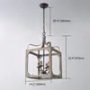 Lámpara de araña de madera maciza retro estilo country americano estilo francés creativa para sala de estar, comedor, cafetería, dormitorio, iluminación de pasillo