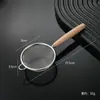 Colador de Harina de Acero Inoxidable de 30 Mallas con Mango de Madera, Colador para Jugo de Matcha y Leche de Soya, Filtro para Medicina Tradicional China, Herramienta de Cocina para Hornear