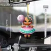 Adornos Colgantes Decorativos Planos Transfronterizos Acrílico Coche Nuevo Estándar Juego de Ocho Piezas Decoraciones Colgantes para Coche Vidrio Dibujos Animados
