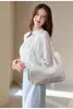 Bolsa Nova Transfronteiriça Feminina, Bolsa de Ombro Casual Simples de Grande Capacidade, Bolsa Prática Retro de Axila, Bolsa Tote Versátil de Couro Macio