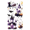 Pegatinas de Tatuaje Halloween Noche Oscura Transfronterizas con Purpurina de Colores para Brazos, Estilo Nuevo, Personalizadas para Fiestas, Sencillas, Seguras y Fáciles de Limpiar