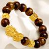 Sha Jin dominante piedra ojo de tigre fortuna valiente pulsera tienda de oro con cuentas de transferencia pulsera valiente venta al por mayor en vivo