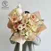 Papel de Envoltura Nuevo Estilo Jardín de Ensueño Ramo de Flores Papel de Pintura al Óleo Elementos de Flores de Peonía Materiales para Floristería Empaque