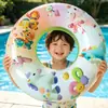 Flotador de Natación de Dibujos Animados con Lentejuelas Transfronterizo, Anillo Flotador Inflable de PVC Engrosado para Axilas de Adultos y Niños