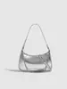 2025 Nueva Bolsa de Axila para Mujer Bolso Plateado Bolso de Hombro de Lujo Ligero Bolso de Hombro Cruzado de Moda Versátil
