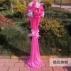 Columna de flores para pasillo de boda nuevo estilo arco de flores decoración de boda accesorios de decoración de pasillo columna de flores guía apertura de ceremonia de flores columna de flores de bienvenida