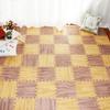 Esterilla de espuma con vetas de madera para escalada, rompecabezas de empalme, 30 x 30 cm, pequeña y gruesa, para dormitorio