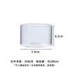 Uma Variedade de Copos de Vidro Transparentes Criativos para Velas de Aromaterapia Sem Fogo, Copo de Vidro para Velas de Aromaterapia DIY, Castiçal